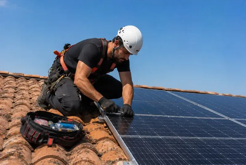 Maintenance et monitoring de panneaux solaires à Cenves