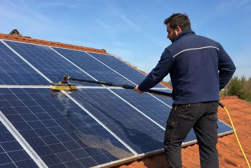 Nettoyage et entretien de panneaux solaires à Cenves